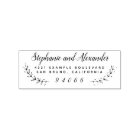 Wooden Custom Wedding Wreath Named Return Address