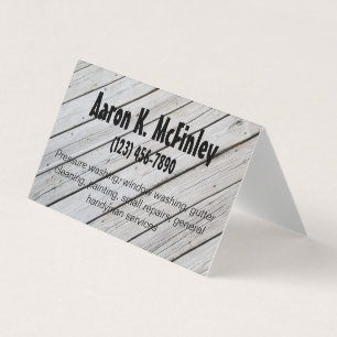 Wooden Deck Business Card