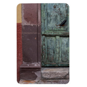 Wooden Door Abstract Magnet