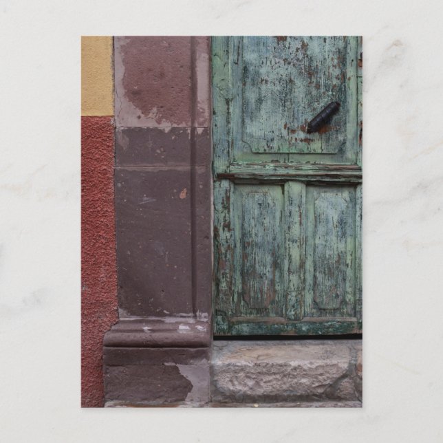 Wooden Door Abstract Postcard (Front)