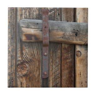 Wooden door close-up, California Ceramic Tile