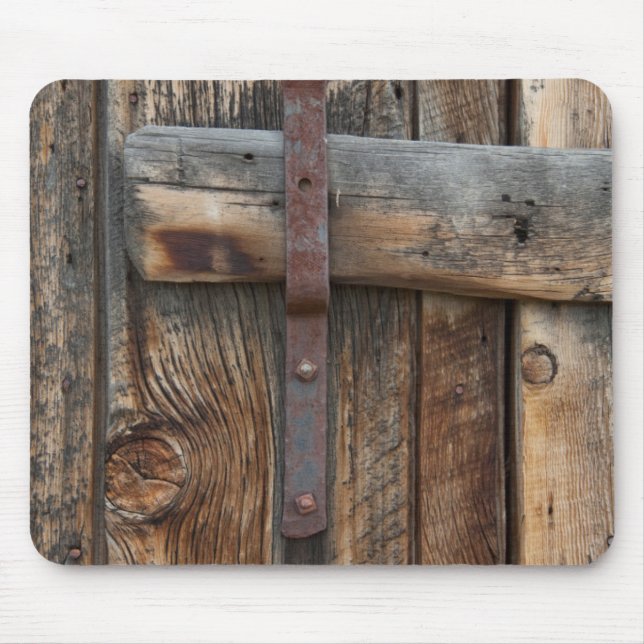 Wooden door close-up, California Mouse Pad (Front)
