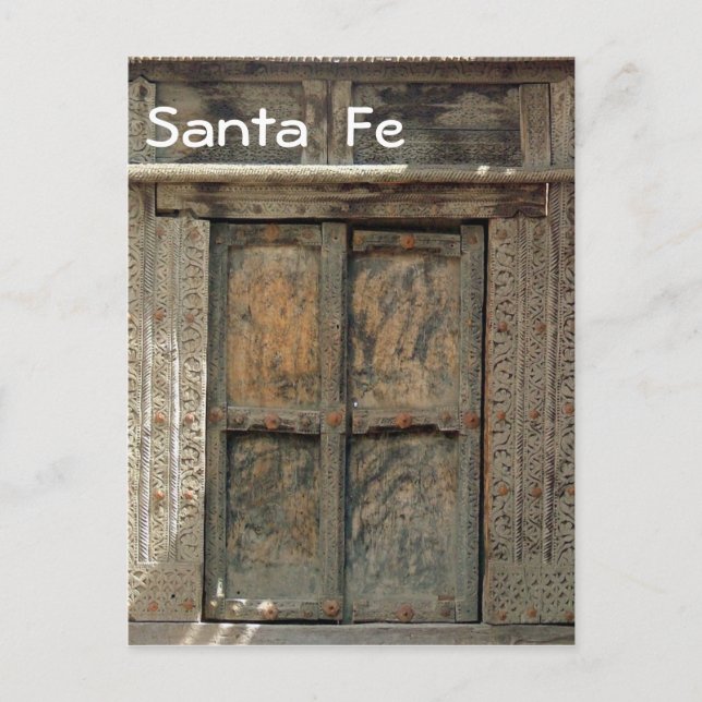 Wooden door postcard (Front)