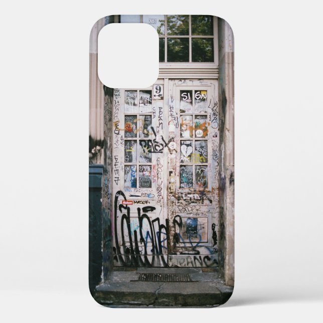 WOODEN DOOR WITH HANDWRITINGS Case-Mate iPhone CASE (Back)