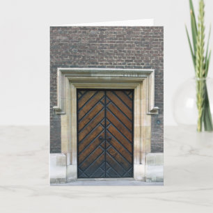 Wooden Doors - London Greeting Card