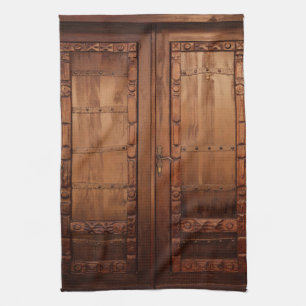 Wooden Doors Tea Towel