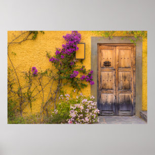 Wooden doorway poster