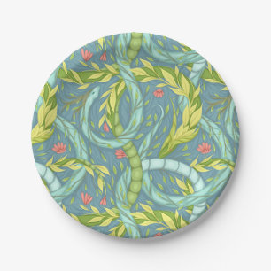 Wooden dragons  paper plate