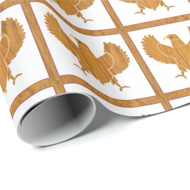 Wooden Eagle Wrapping Paper (Roll Corner)
