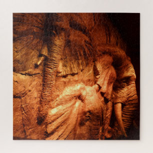 Wooden Elephants Jigsaw Puzzle