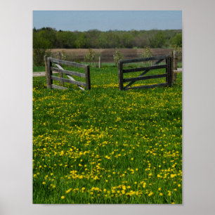 Wooden Farm Gates Poster