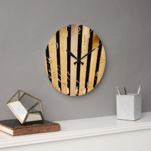 Wooden Fence Posts, Large Clock