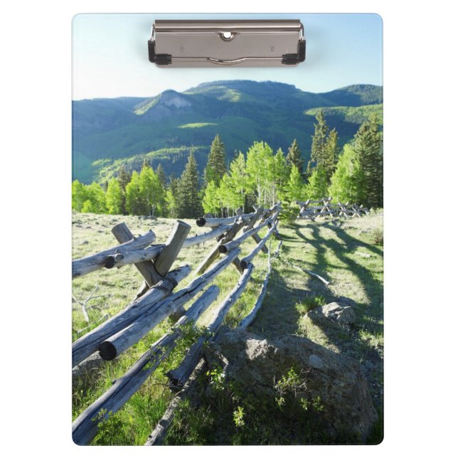Wooden Fenceline Clipboard (Front)