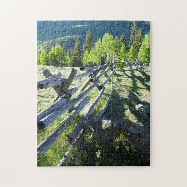 Wooden Fenceline Jigsaw Puzzle (Vertical)