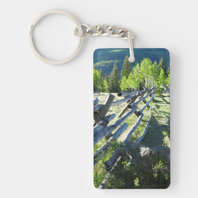 Wooden Fenceline Key Ring (Front)