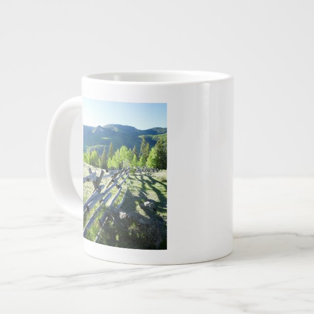 Wooden Fenceline Large Coffee Mug (Front Left)