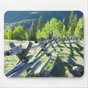 Wooden Fenceline Mouse Pad
