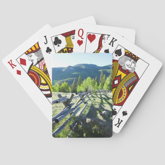 Wooden Fenceline Playing Cards (Back)