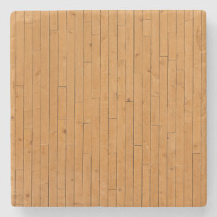 Wooden Floorboards Stone Coaster