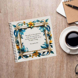 Wooden Floral Frame Spend Time With Jesus Journal