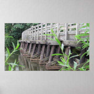 Wooden Foot Bridge Poster