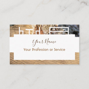 Wooden frame design for interior and furniture! bu business card