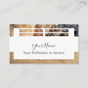 Wooden frame design for interior and furniture! business card