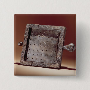 Wooden gaming board, Ballinderry, County 15 Cm Square Badge