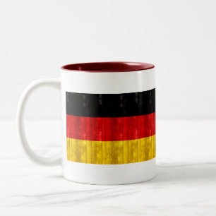 Wooden German Flag Two-Tone Coffee Mug