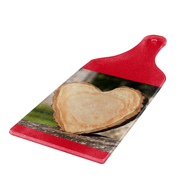 wooden heart cutting board (Corner)