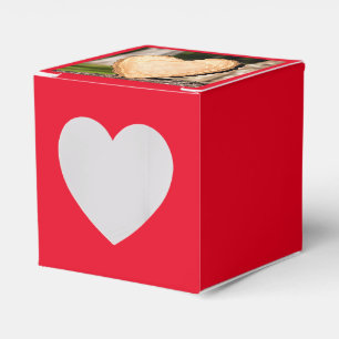 wooden heart favour box
