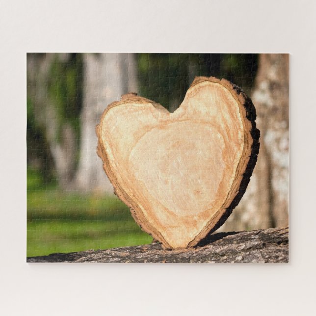 wooden heart jigsaw puzzle (Horizontal)