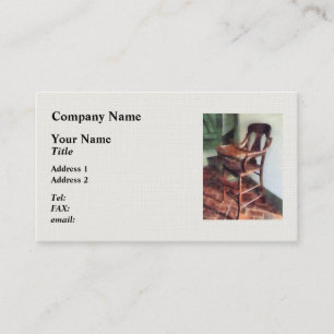 Wooden High Chair Business Card