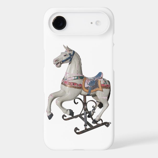 Wooden Horse Antique Carousel iPhone Case (Back)