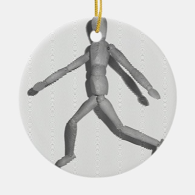 Wooden Human Mannequin Ceramic Tree Decoration (Front)