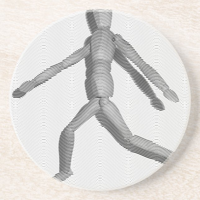 Wooden Human Mannequin Coaster (Front)