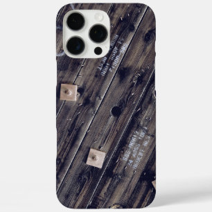 Wooden Industrial Wire Spool iPhone 16 Pro Max Case
