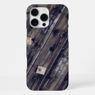 Wooden Industrial Wire Spool iPhone 16 Pro Max Case
