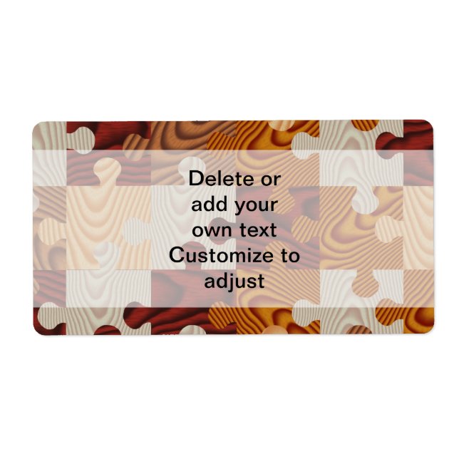 Wooden jigsaw puzzle (Front)