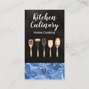 Wooden Kitchen Utensils Business Card