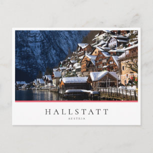 Wooden lakeside houses in Hallstatt, Austria Postcard