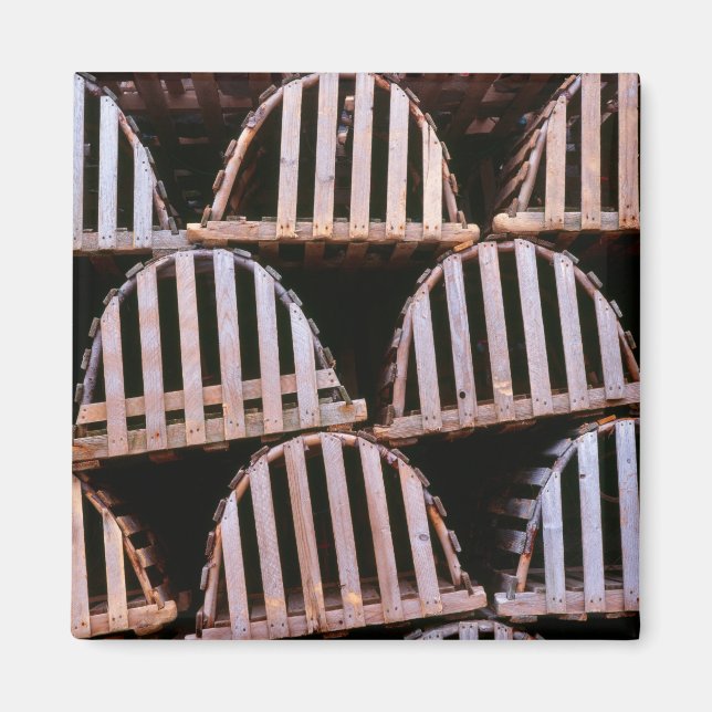 Wooden Lobster Traps Vertical Magnet (Front)