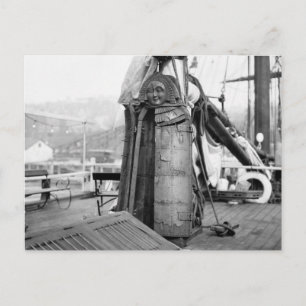 Wooden Maiden, Torture Device, 1910s Postcard