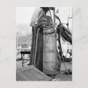 Wooden Maiden, Torture Device, 1910s Postcard