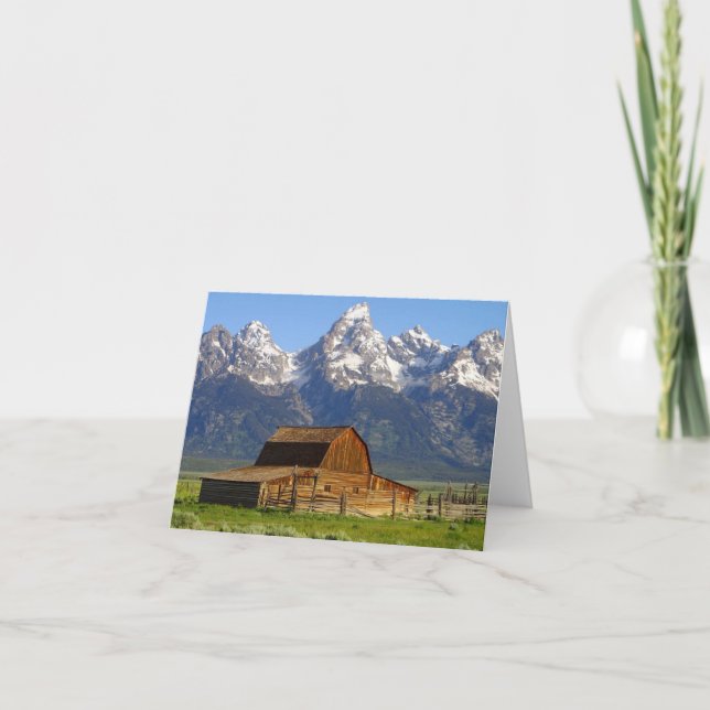 Wooden Mormon Row Barn Card (Front)