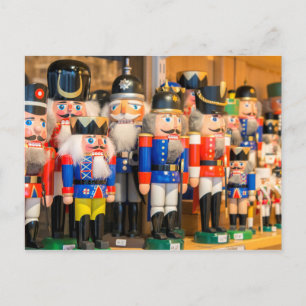 Wooden Nutcrackers Holiday Postcard