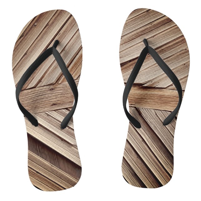 Wooden Panels Thongs (Footbed)