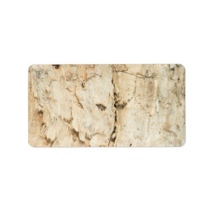 Wooden pattern label
