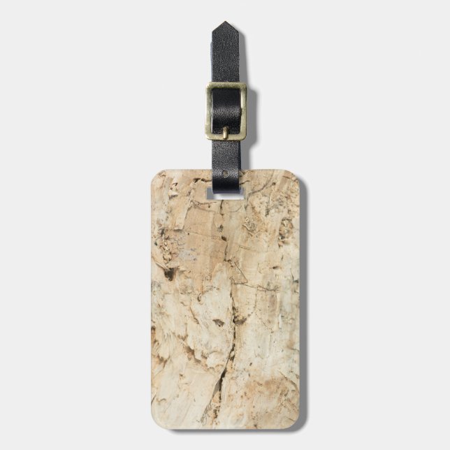 Wooden pattern luggage tag (Front Vertical)
