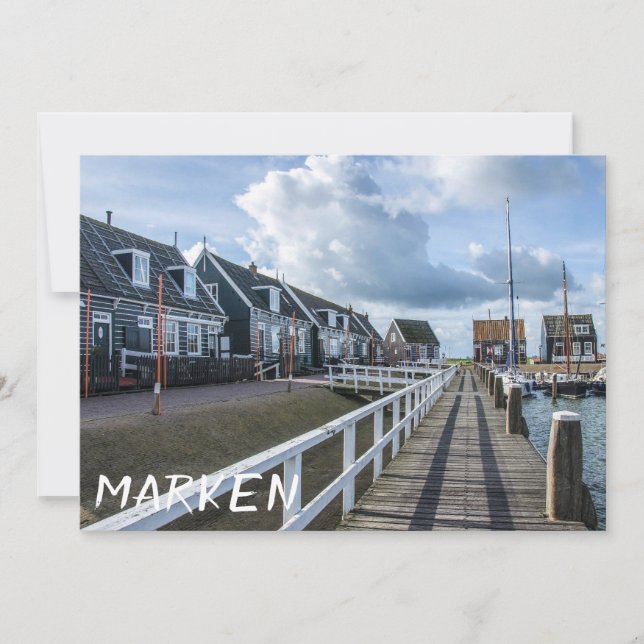 Wooden pier in Marken, Netherlands (Front)